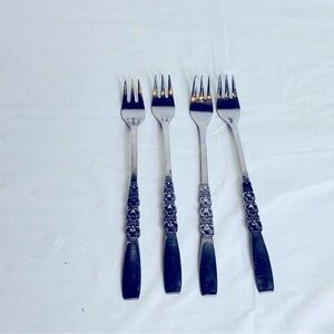 Northland Stainless Korea Vintage Flatware Cocktail Forks 4